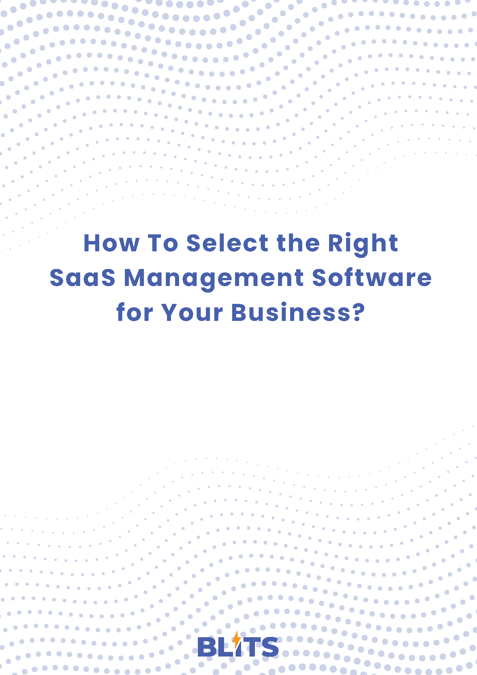 Ebook DR002 - How To Select the Right SaaS Management Software for your Business